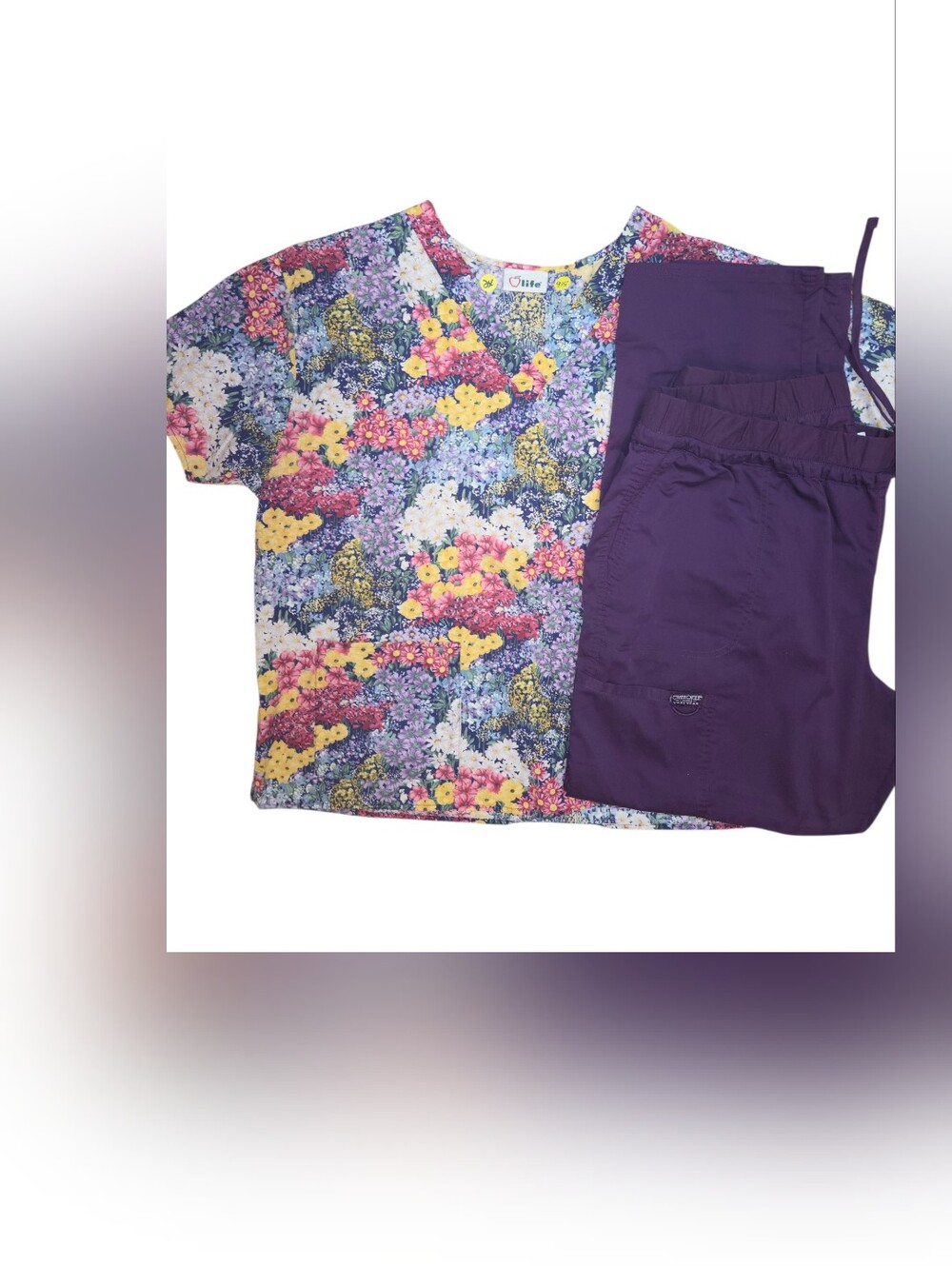 Flowers Scrub Set